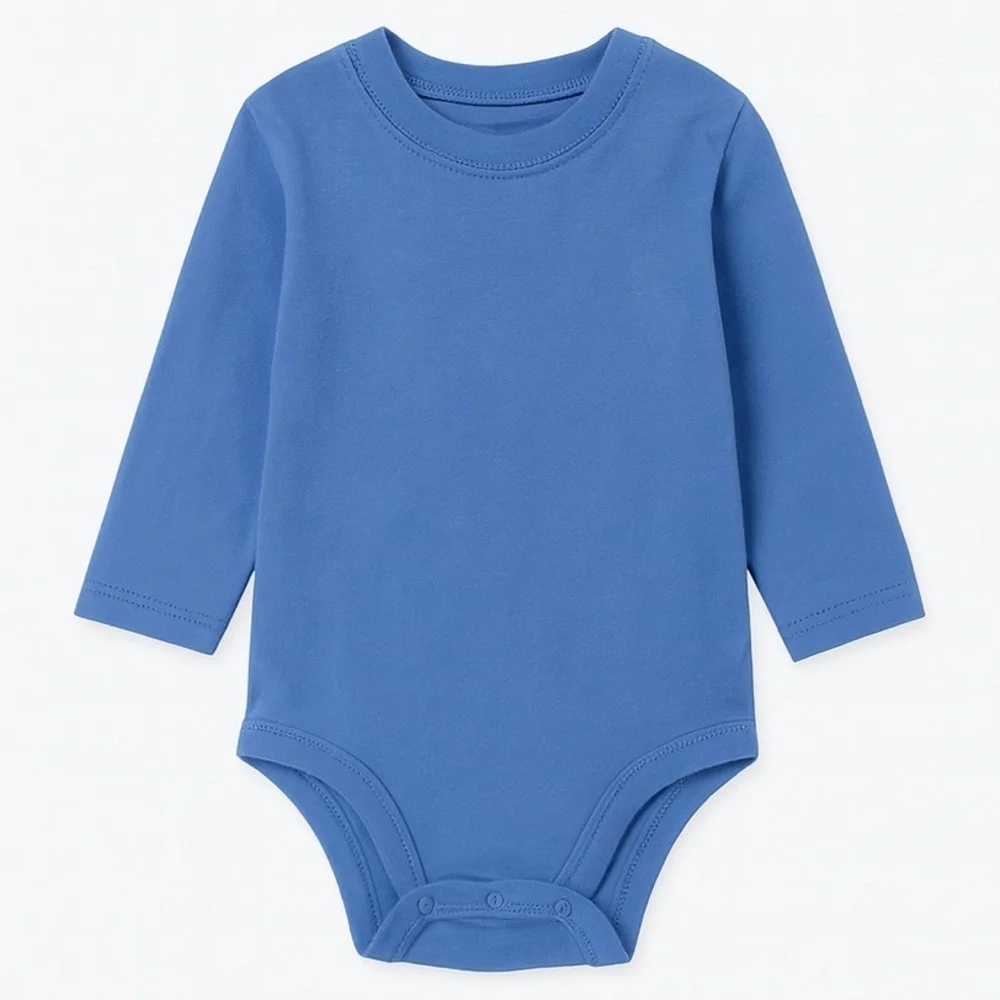 Precious Cargo Blue Long Sleeve Onesie
